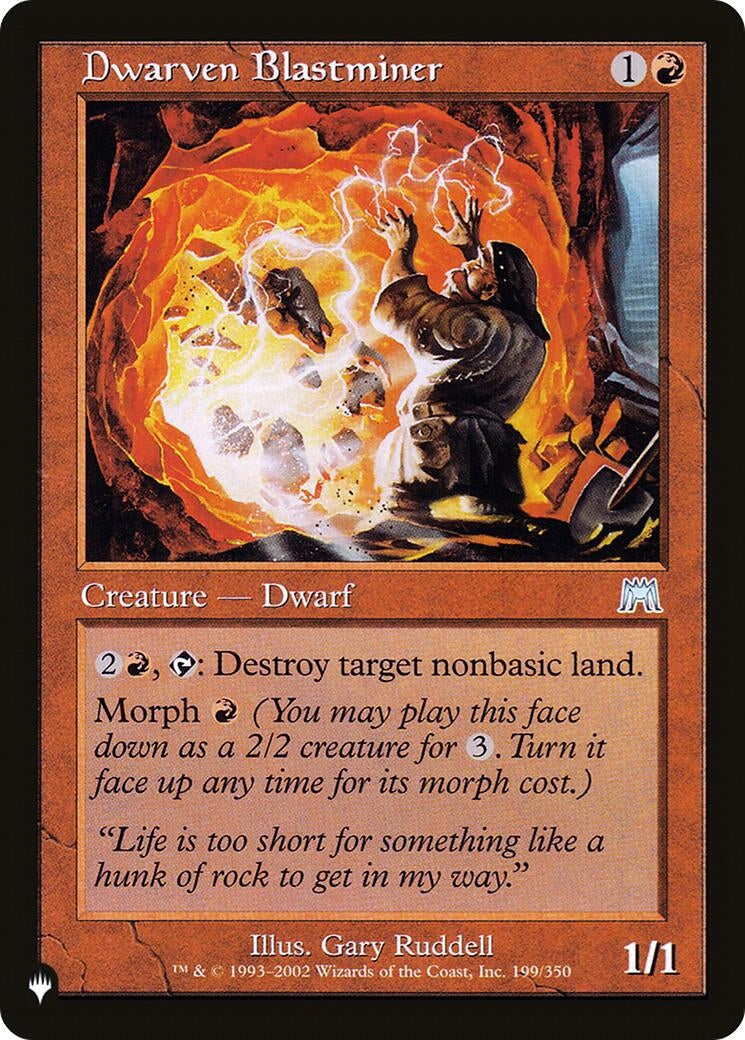 Image for Dwarven Blastminer (199/350) [The List Reprints] - Magic: The Gathering
