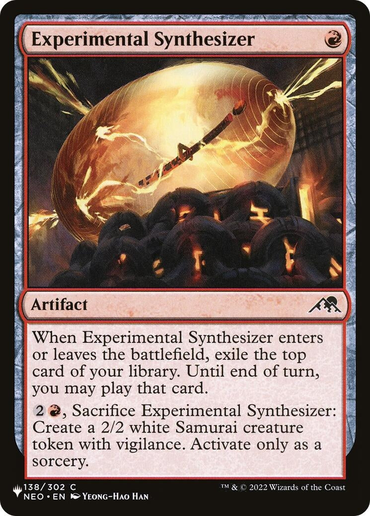 Image for Experimental Synthesizer (138/302) [The List Reprints] - Magic: The Gathering