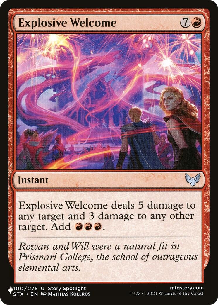 Image for Explosive Welcome (100/275) [The List Reprints] - Magic: The Gathering