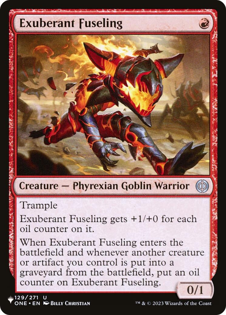 Image for Exuberant Fuseling (129/271) [The List Reprints] - Magic: The Gathering