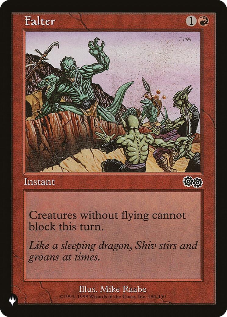 Falter (184/350) [The List Reprints]