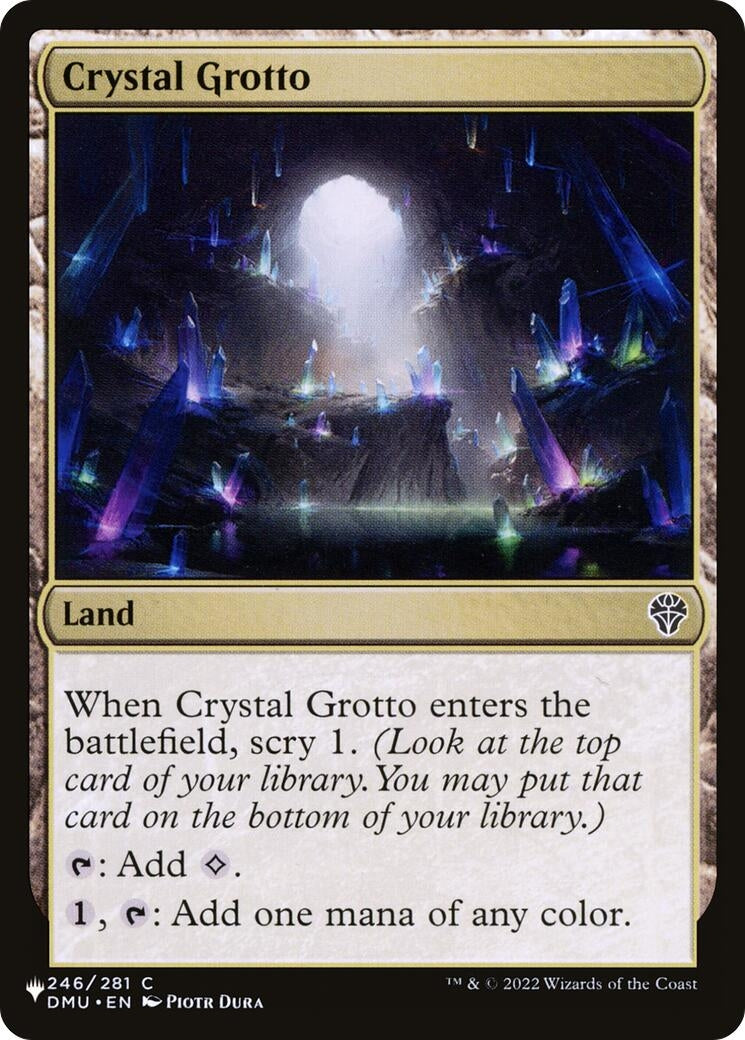 Image for Crystal Grotto (246/281) [The List Reprints] - Magic: The Gathering
