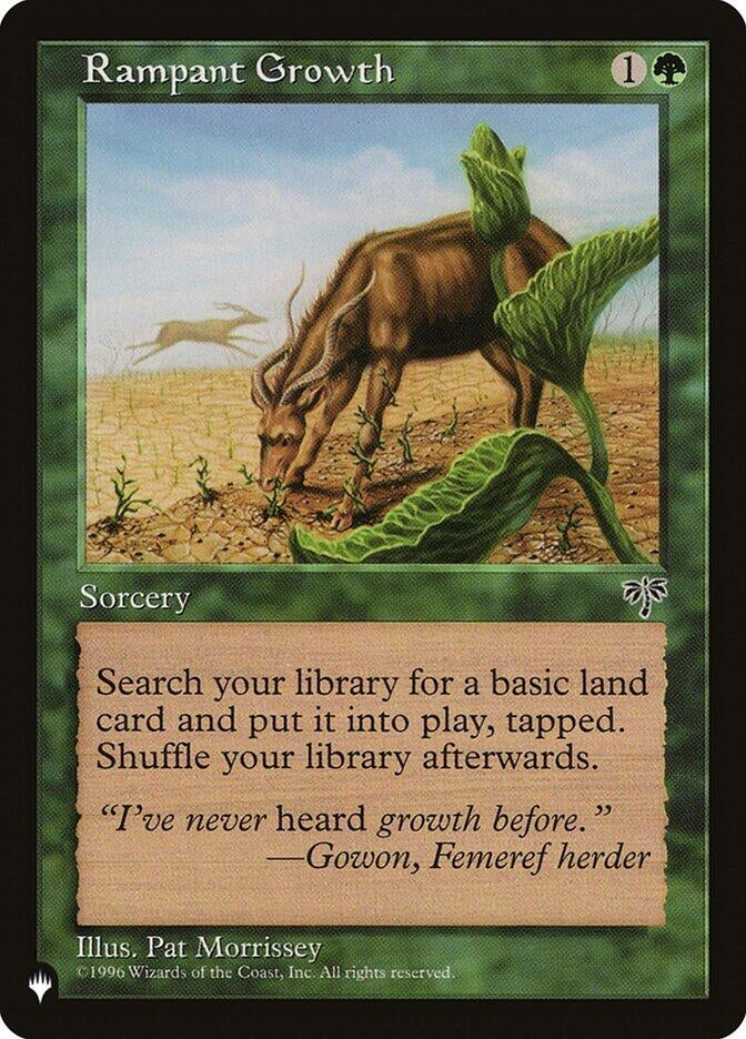 Image for Rampant Growth (MIR) [The List Reprints] - Magic: The Gathering