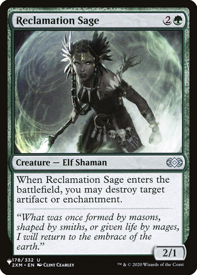Image for Reclamation Sage (2XM) (178/332) [The List Reprints] - Magic: The Gathering