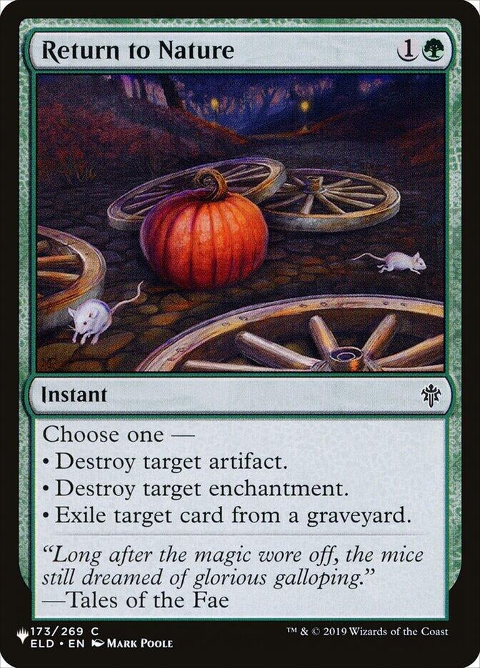 Image for Return to Nature (173/269) [The List Reprints] - Magic: The Gathering