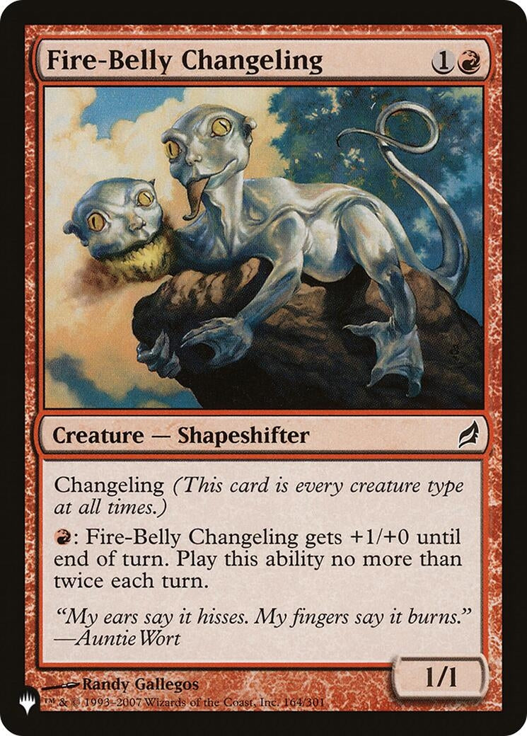 Image for Fire-Belly Changeling (164) [The List Reprints] - Magic: The Gathering