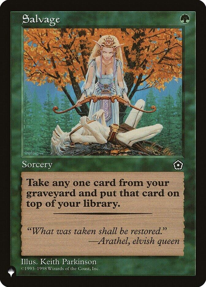 Image for Salvage [The List Reprints] - Magic: The Gathering