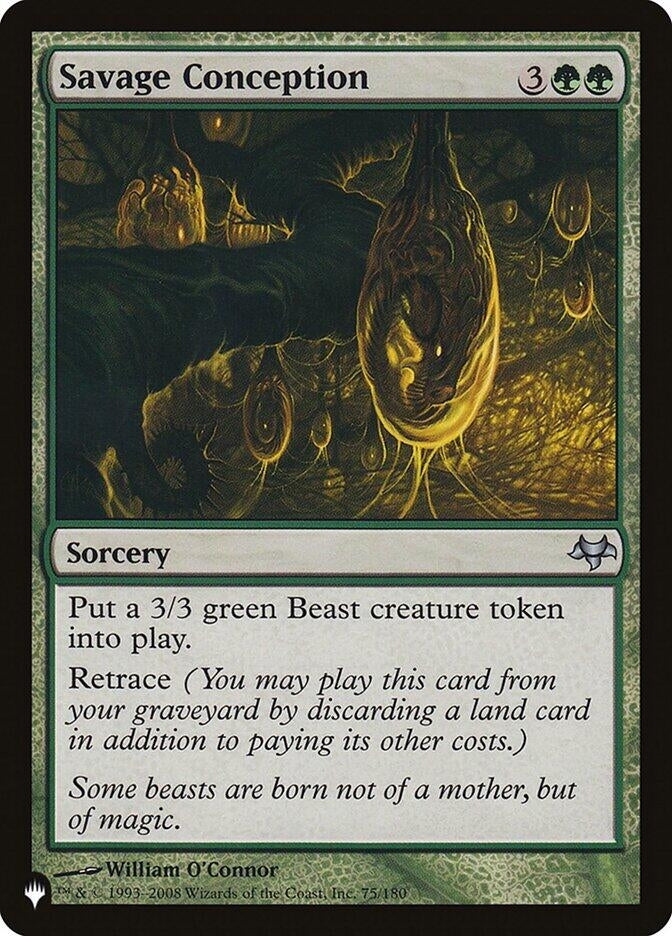 Image for Savage Conception (75/180) [The List Reprints] - Magic: The Gathering