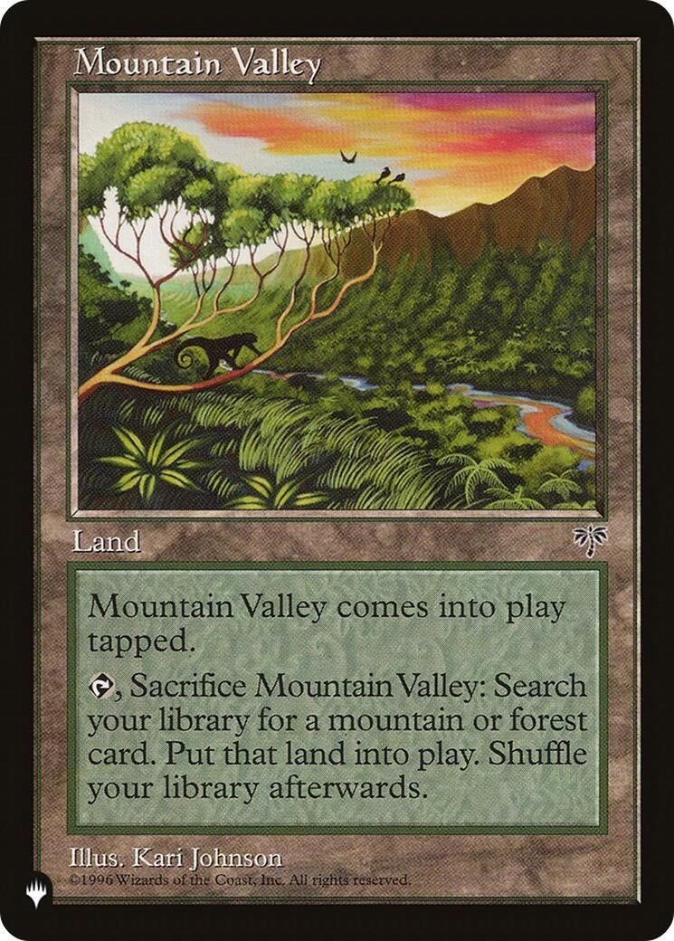 Image for Mountain Valley [The List Reprints] - Magic: The Gathering