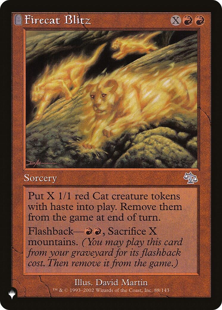 Image for Firecat Blitz (88/143) [The List Reprints] - Magic: The Gathering