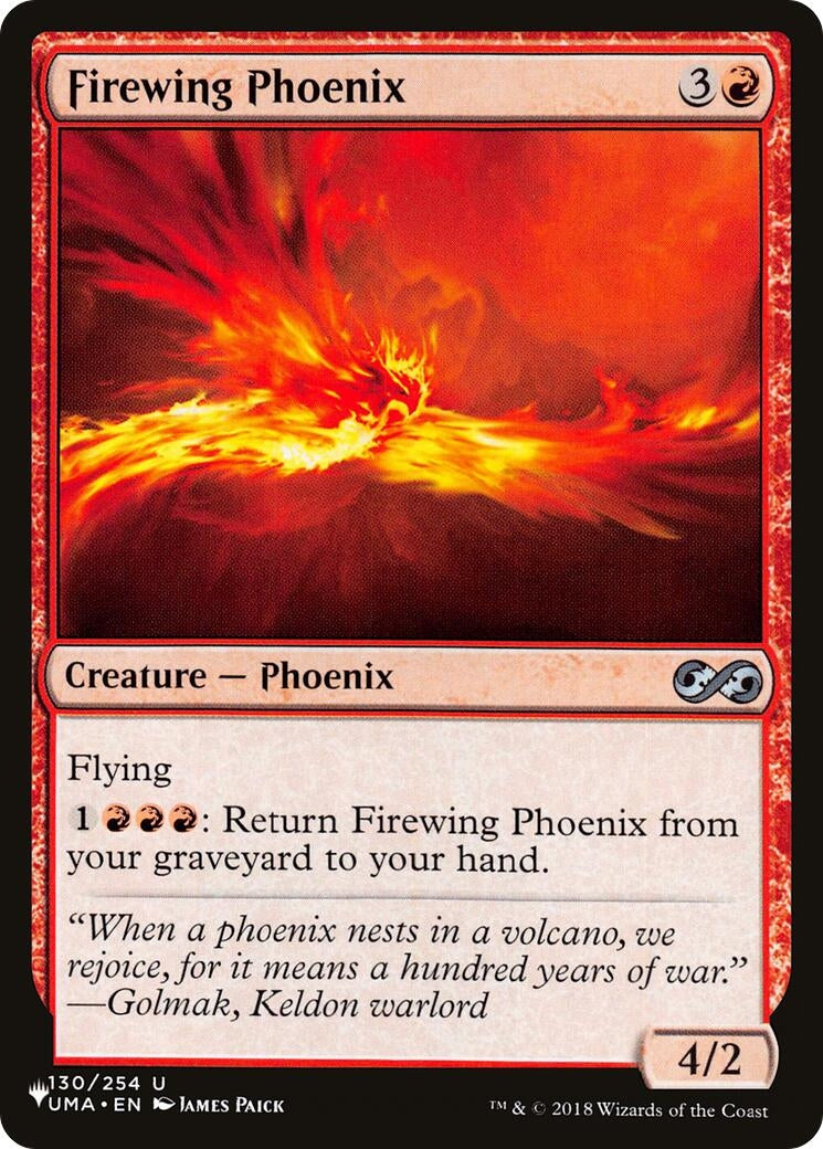 Image for Firewing Phoenix (130/254) [The List Reprints] - Magic: The Gathering