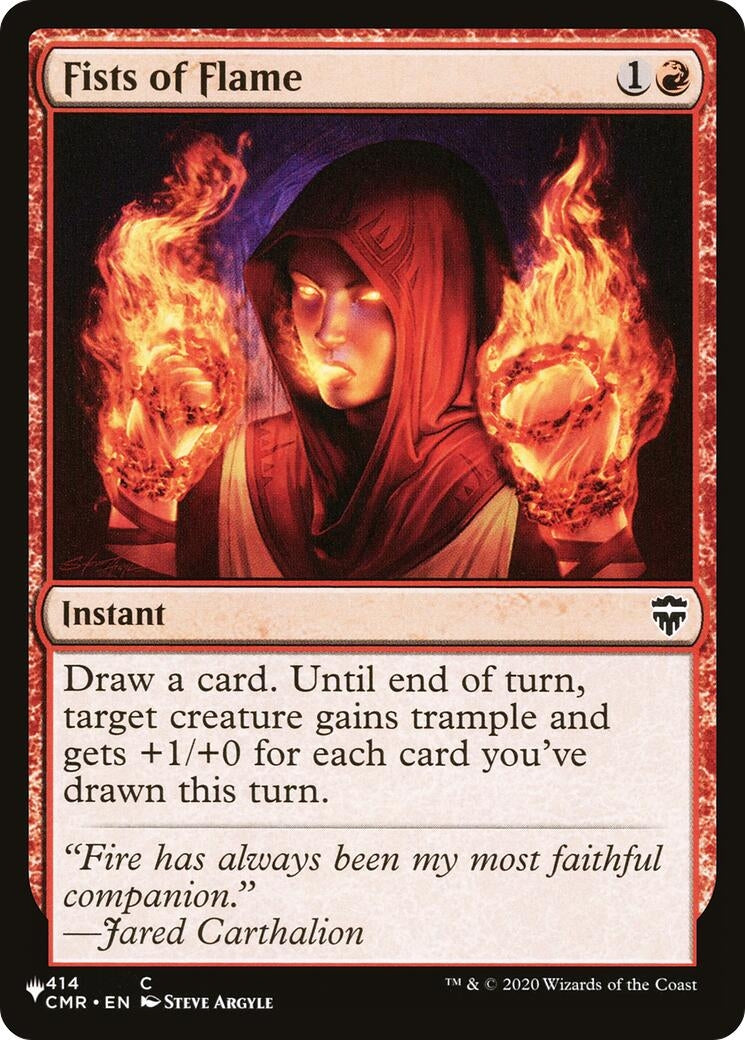 Image for Fists of Flame (414/361) [The List Reprints] - Magic: The Gathering