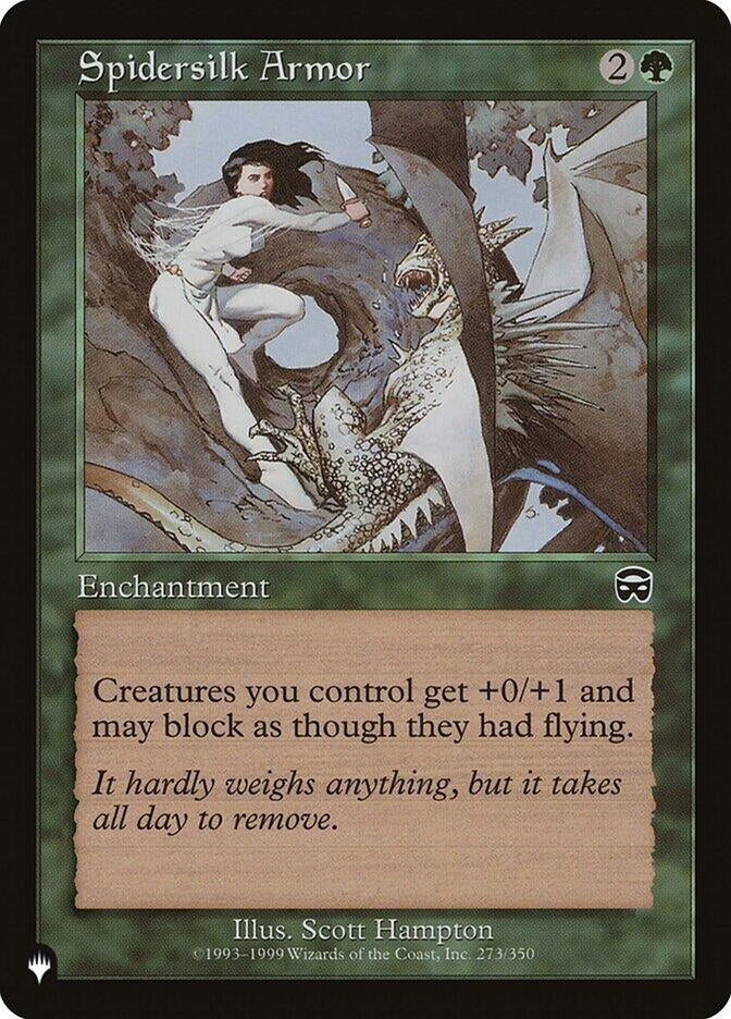 Image for Spidersilk Armor (273/350) [The List Reprints] - Magic: The Gathering