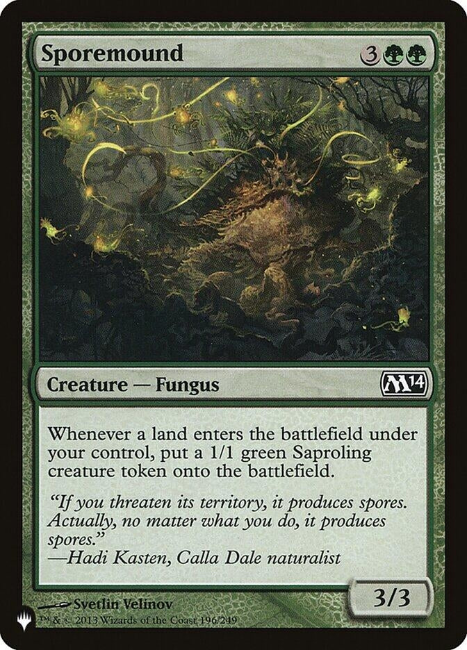 Image for Sporemound (196/249) [The List Reprints] - Magic: The Gathering