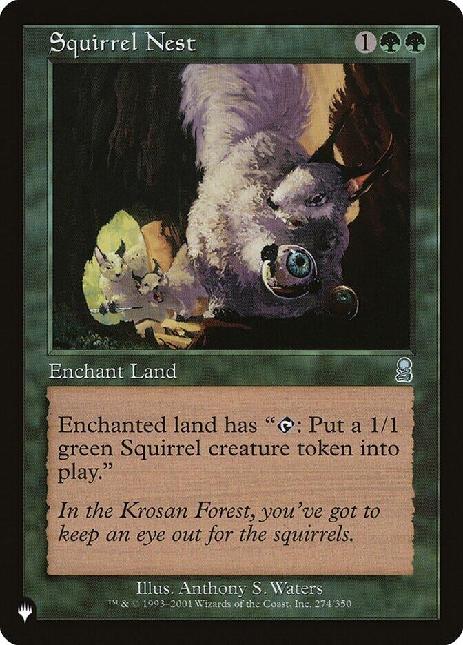 Image for Squirrel Nest (274/350) [The List Reprints] - Magic: The Gathering