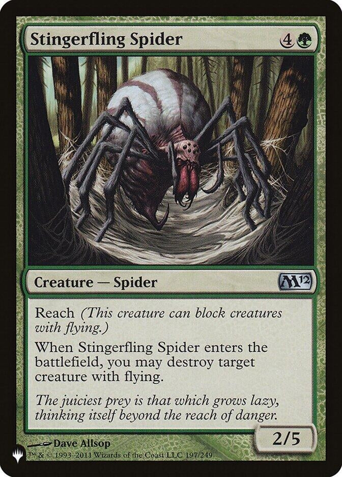 Image for Stingerfling Spider (197/249) [The List Reprints] - Magic: The Gathering