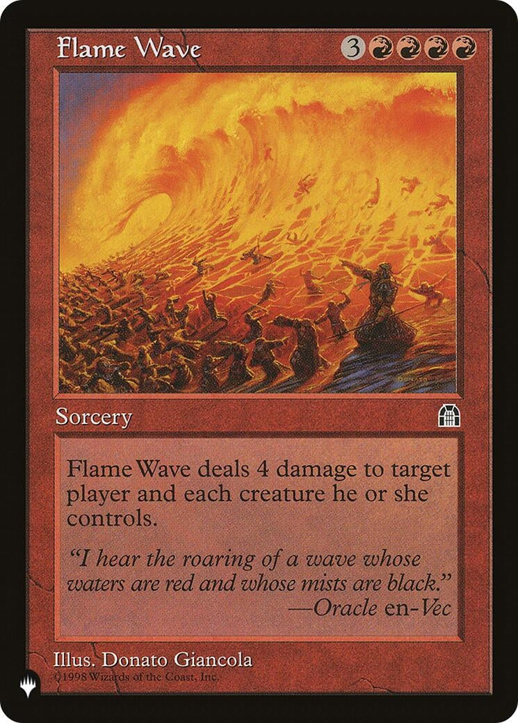 Image for Flame Wave [The List Reprints] - Magic: The Gathering