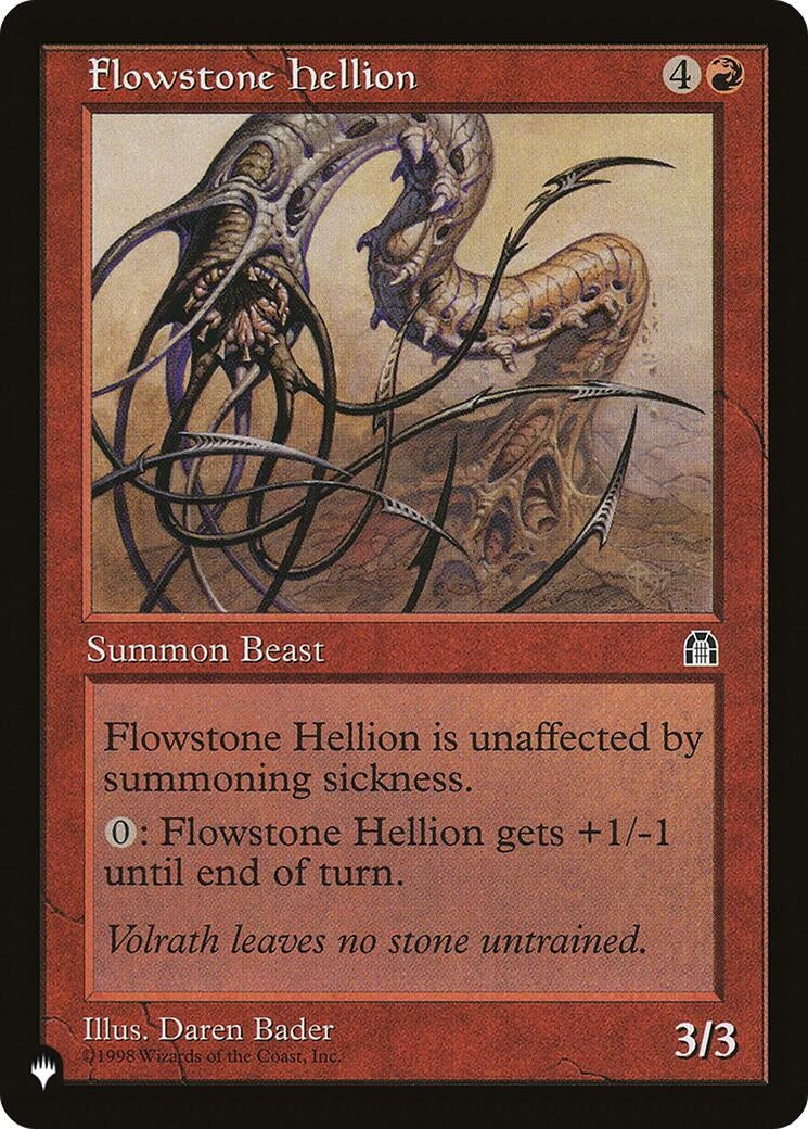 Image for Flowstone Hellion [The List Reprints] - Magic: The Gathering