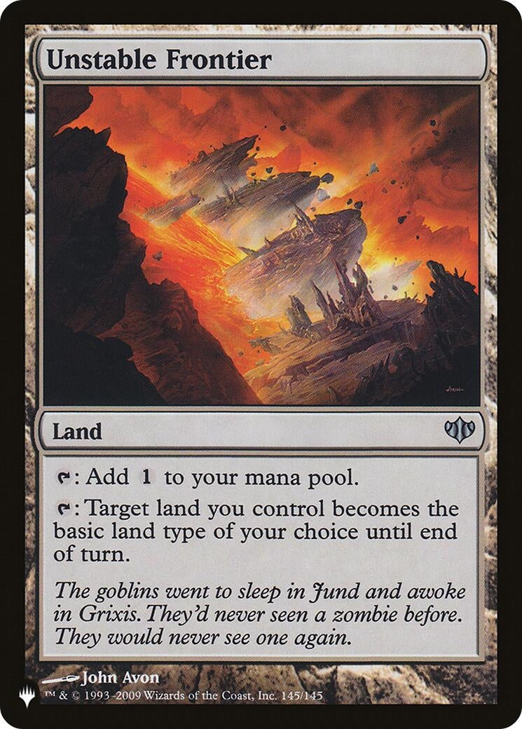 Image for Unstable Frontier (145/145) [The List Reprints] - Magic: The Gathering