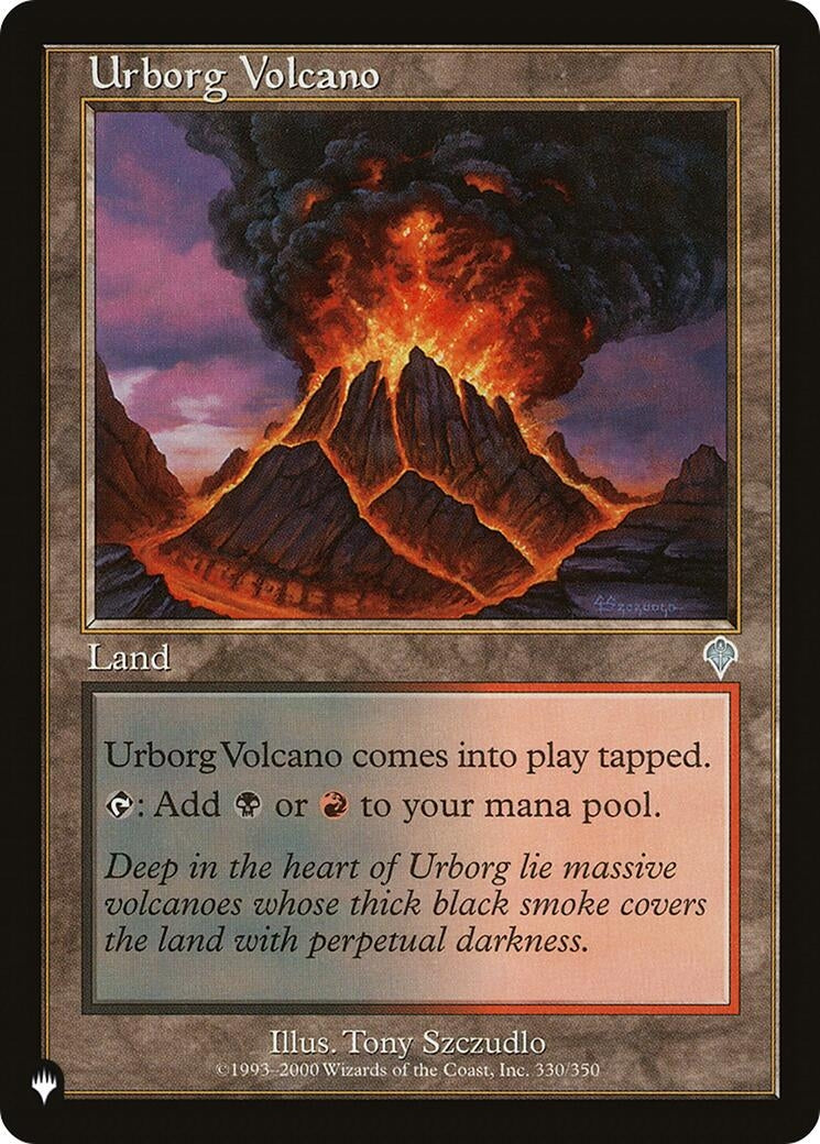 Image for Urborg Volcano (330/350) [The List Reprints] - Magic: The Gathering
