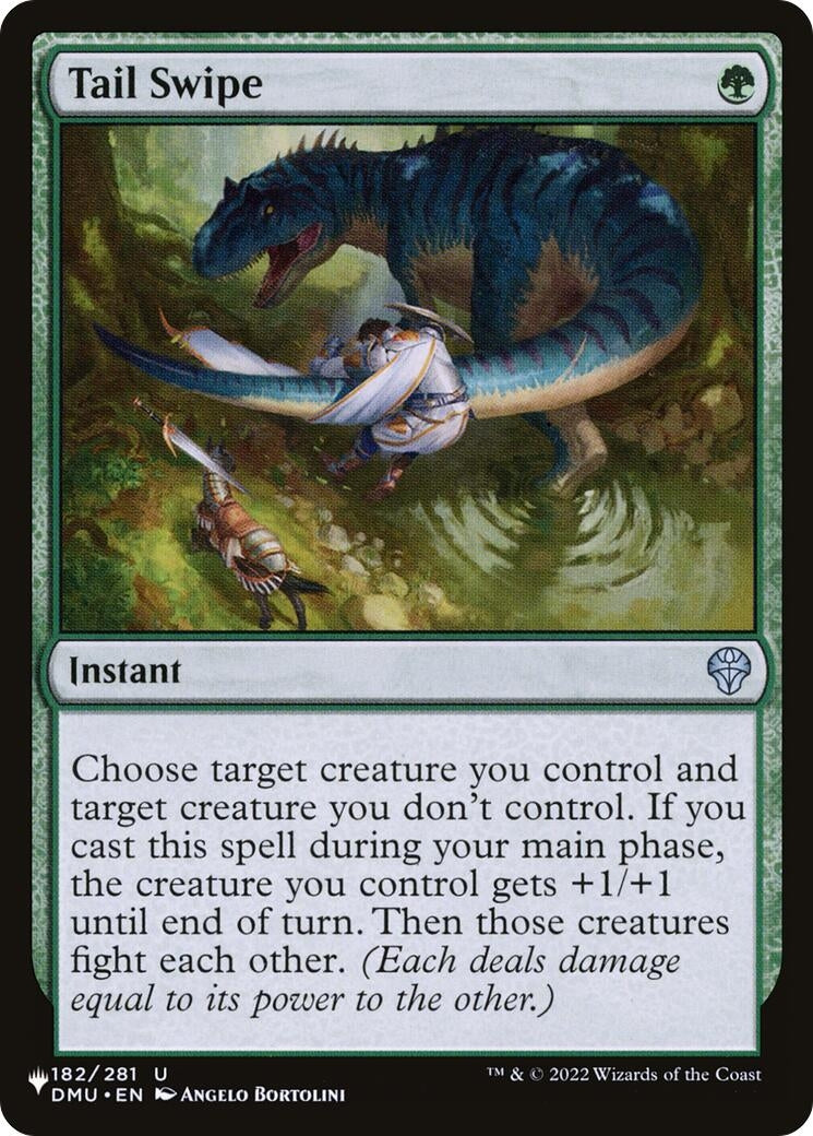Image for Tail Swipe (182/281) [The List Reprints] - Magic: The Gathering