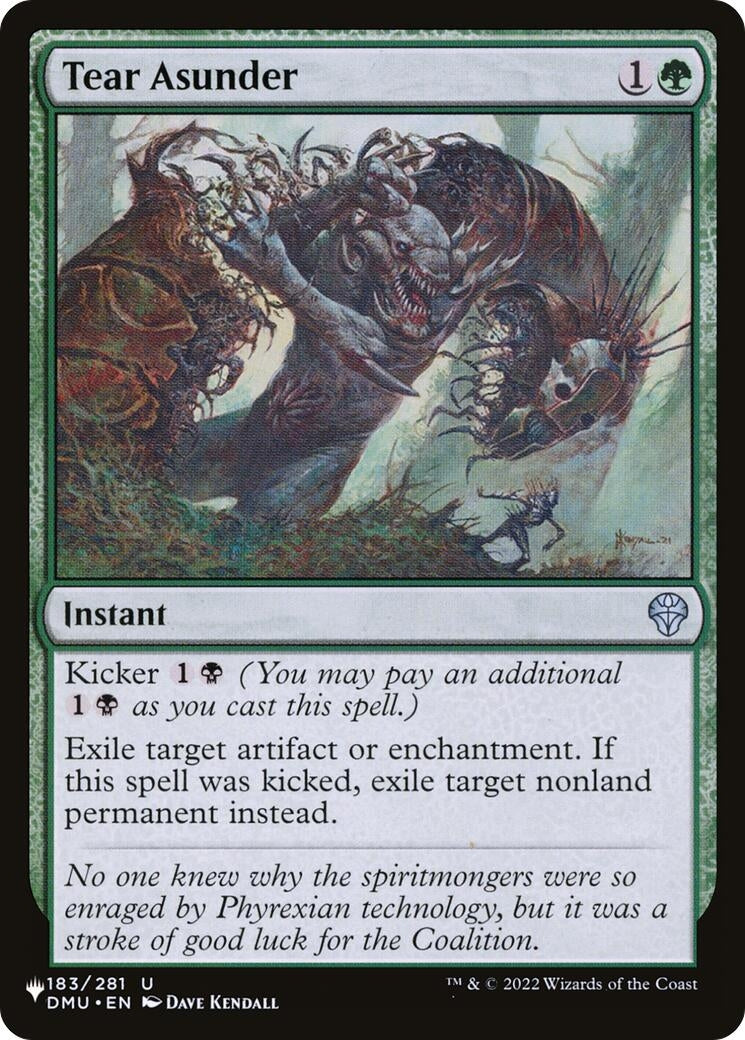 Image for Tear Asunder (183/281) [The List Reprints] - Magic: The Gathering