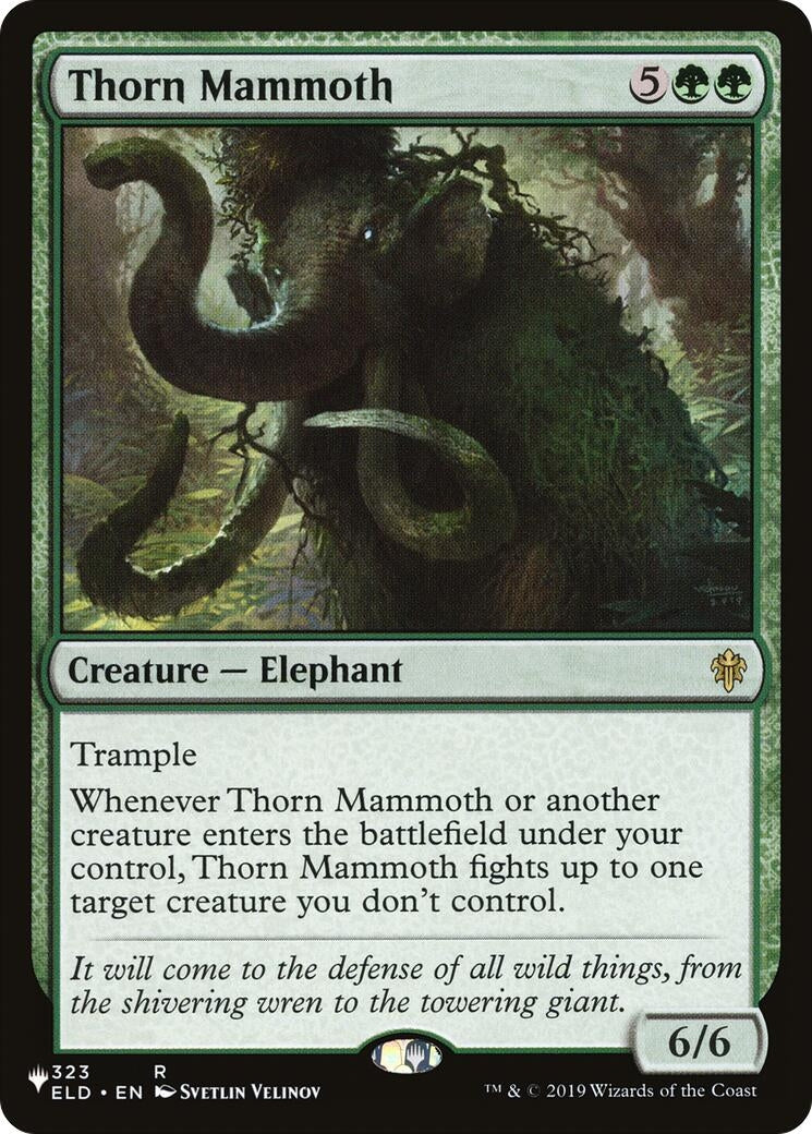 Image for Thorn Mammoth (323/269) [The List Reprints] - Magic: The Gathering