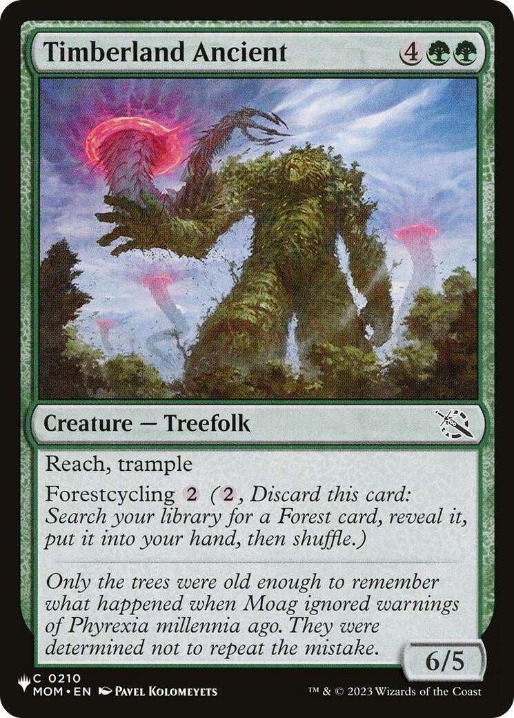 Image for Timberland Ancient (0210) [The List Reprints] - Magic: The Gathering