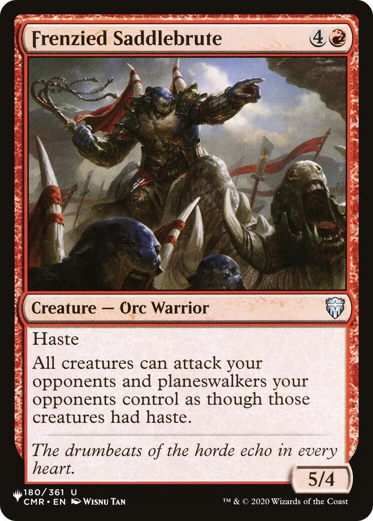 Frenzied Saddlebrute (180/361) [The List Reprints]