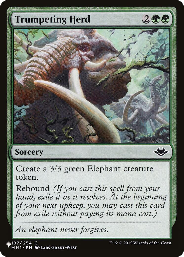 Image for Trumpeting Herd (187/254) [The List Reprints] - Magic: The Gathering