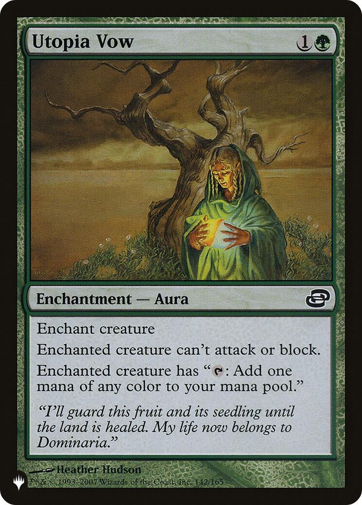 Image for Utopia Vow (142/165) [The List Reprints] - Magic: The Gathering