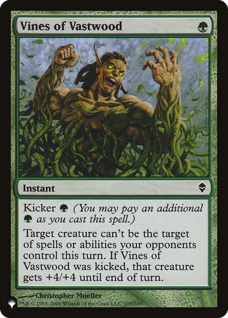 Image for Vines of Vastwood (193/249) [The List Reprints] - Magic: The Gathering