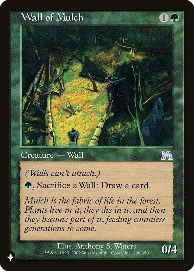Image for Wall of Mulch (298/350) [The List Reprints] - Magic: The Gathering