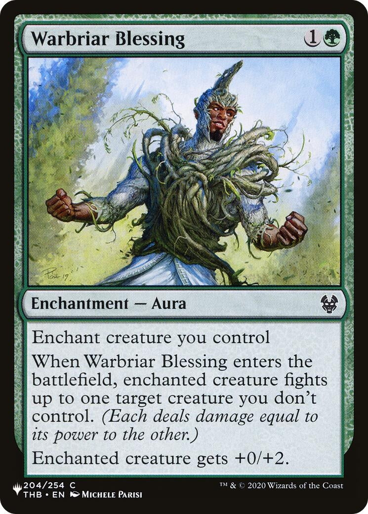 Image for Warbriar Blessing (204/254) [The List Reprints] - Magic: The Gathering