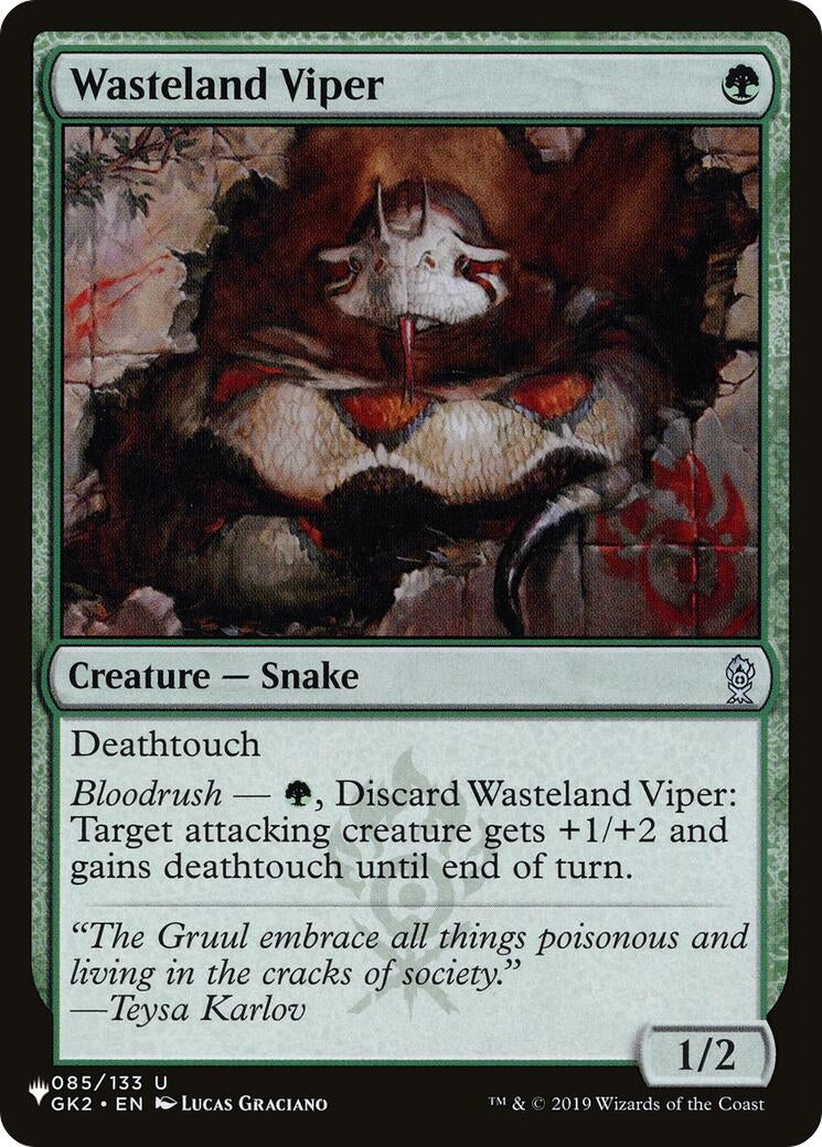 Image for Wasteland Viper (085/133) [The List Reprints] - Magic: The Gathering