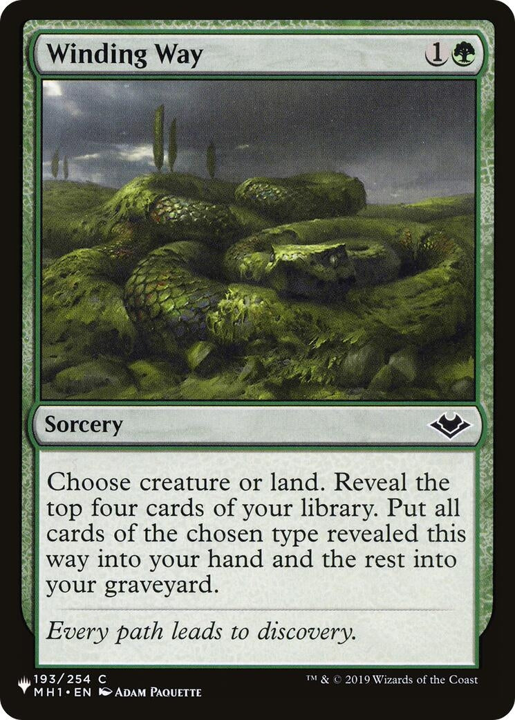 Image for Winding Way (193/254) [The List Reprints] - Magic: The Gathering