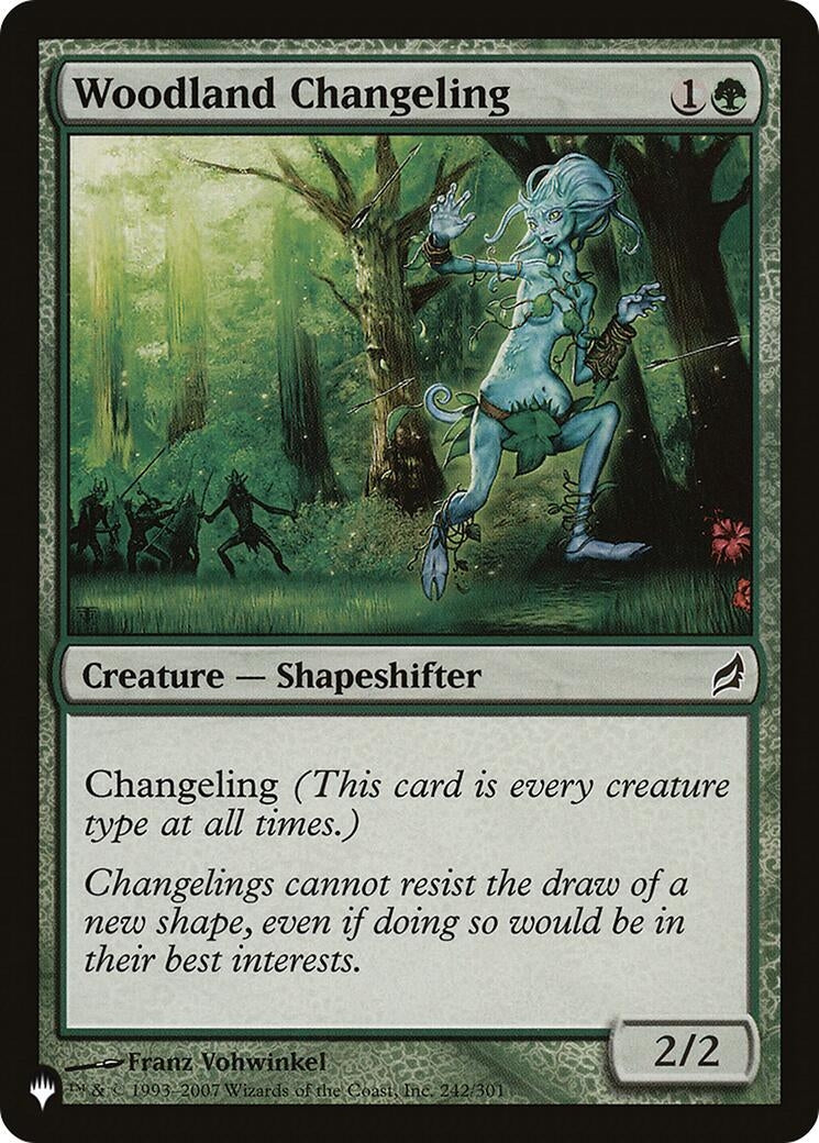Image for Woodland Changeling (242/301) [The List Reprints] - Magic: The Gathering