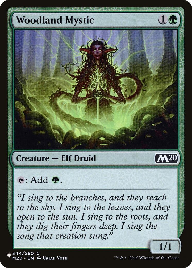 Image for Woodland Mystic (344/280) [The List Reprints] - Magic: The Gathering