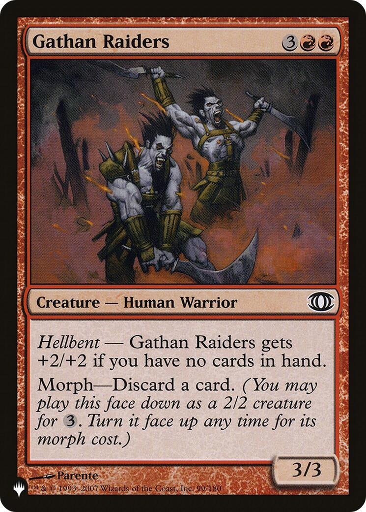 Image for Gathan Raiders (99/180) [The List Reprints] - Magic: The Gathering