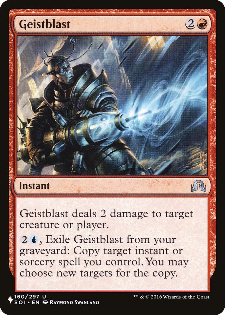 Image for Geistblast (160/297) [The List Reprints] - Magic: The Gathering