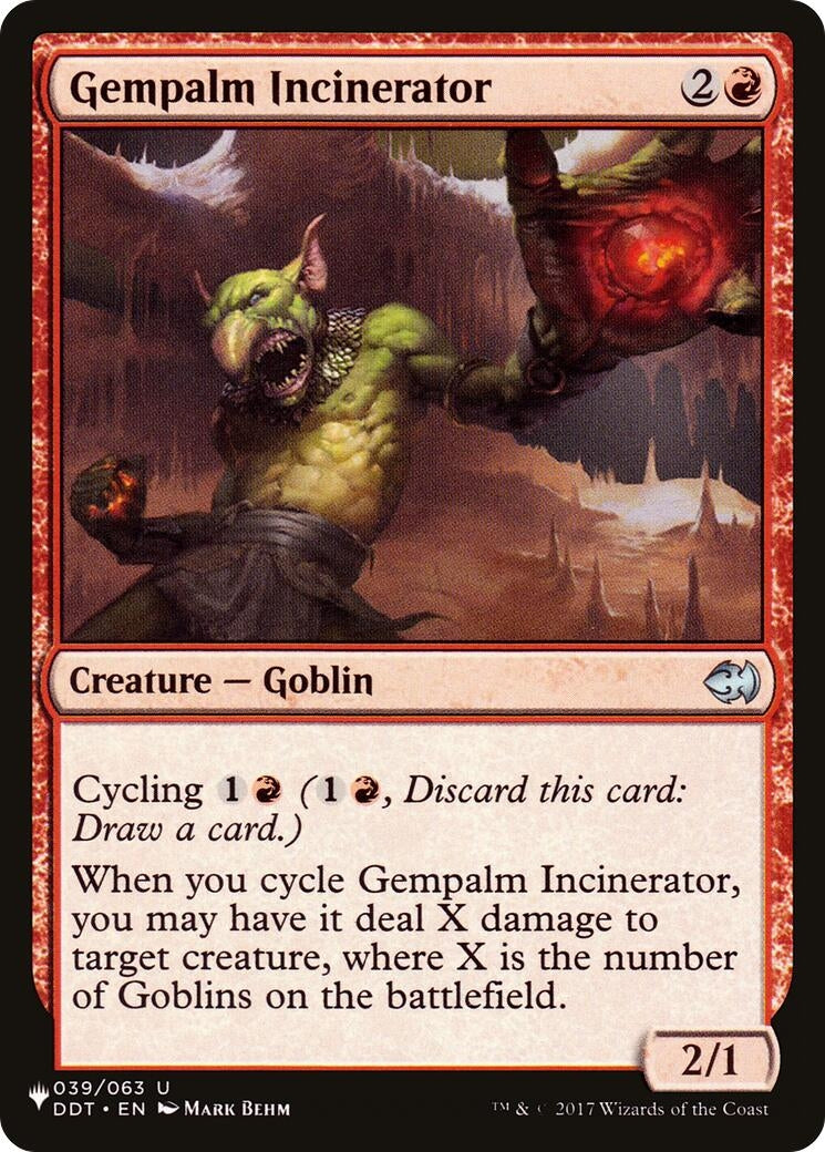 Image for Gempalm Incinerator (039/063) [The List Reprints] - Magic: The Gathering