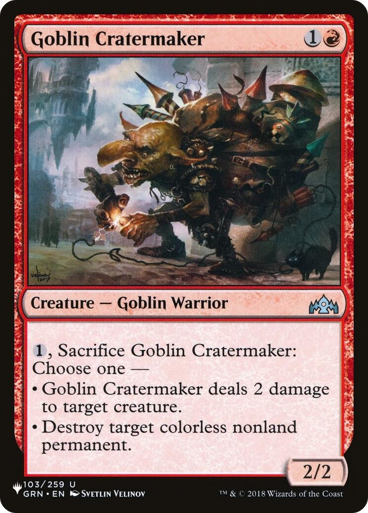 Image for Goblin Cratermaker (103/259) [The List Reprints] - Magic: The Gathering