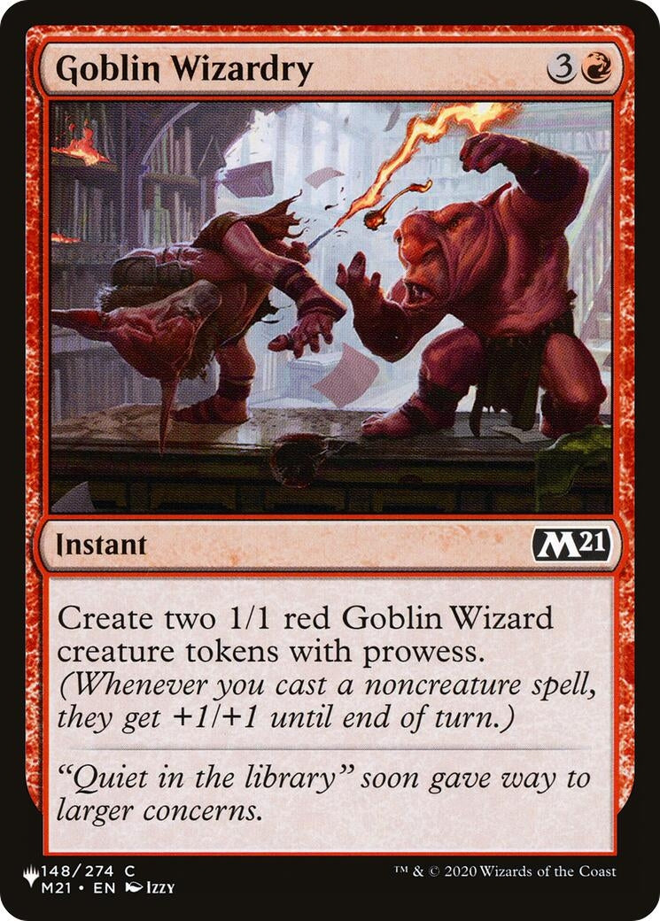 Image for Goblin Wizardry (148/274) [The List Reprints] - Magic: The Gathering