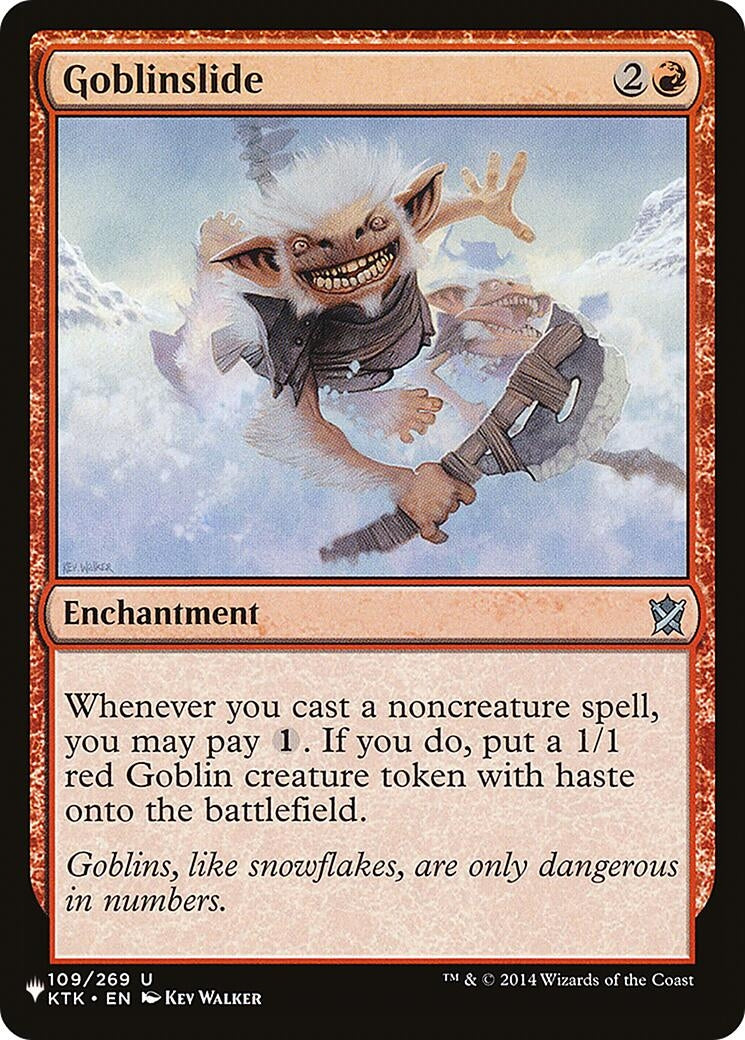 Image for Goblinslide (109/269) [The List Reprints] - Magic: The Gathering
