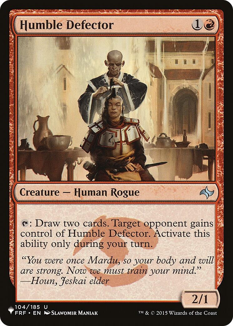 Image for Humble Defector (104/185) [The List Reprints] - Magic: The Gathering