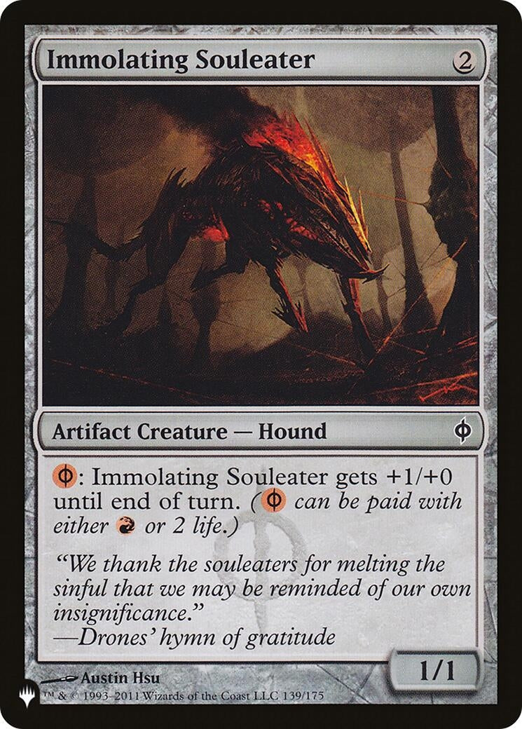 Image for Immolating Souleater (139/175) [The List Reprints] - Magic: The Gathering