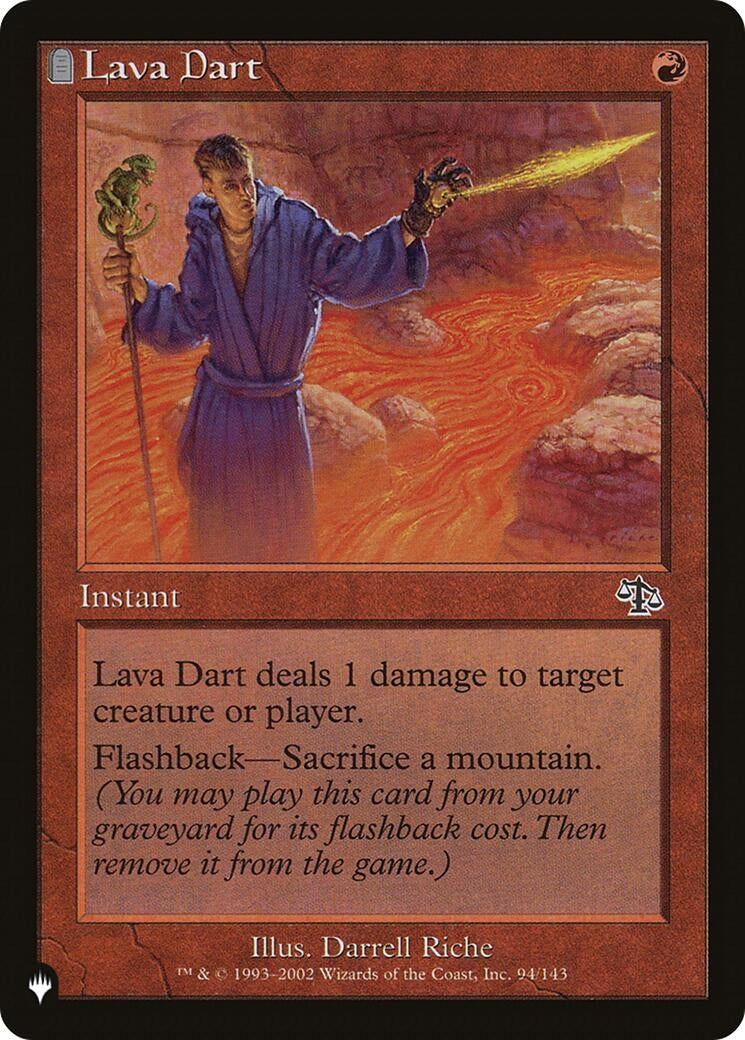 Image for Lava Dart (94/143) [The List Reprints] - Magic: The Gathering