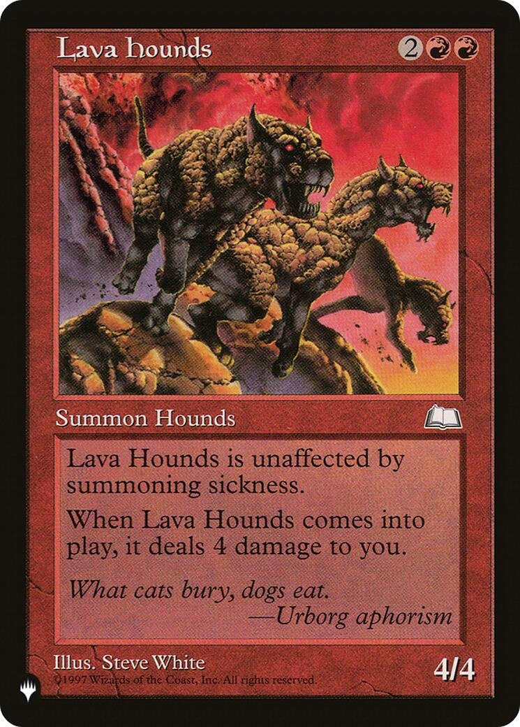 Image for Lava Hounds [The List Reprints] - Magic: The Gathering