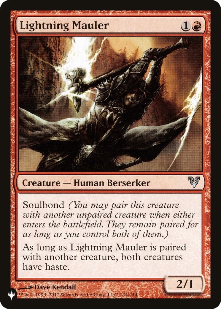 Image for Lightning Mauler (144/244) [The List Reprints] - Magic: The Gathering