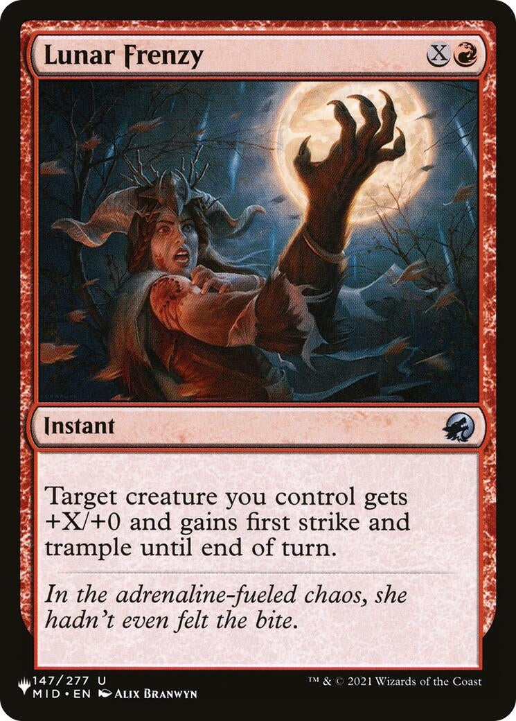 Image for Lunar Frenzy (147/277) [The List Reprints] - Magic: The Gathering